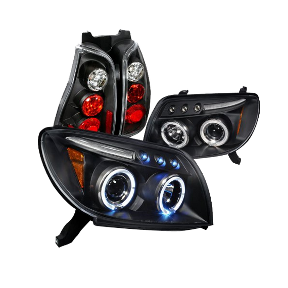 Toyota 4runner Black Halo Projector Headlights Altezza Tail lights